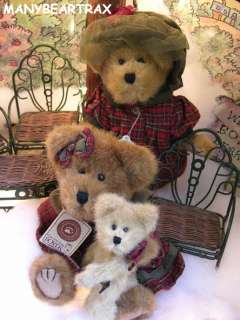 BOYDS BEARS ~ 14 items incl 9 bears ~ accessories  SLEIGH furniture 