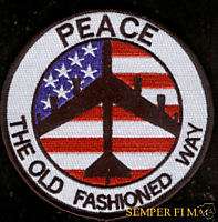 52 PEACE THE OLD FASHION WAY US AIR FORCE PATCH IRAQ  