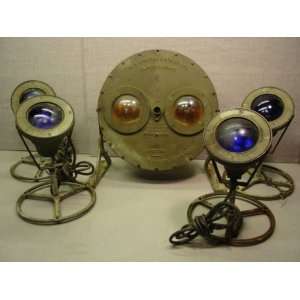 Vintage 1960s Bronze Submersible Outdoor Lights