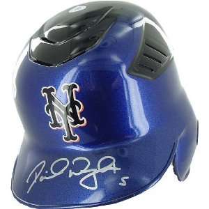  David Wright Black and Blue Mets Batting Helmet: Sports 