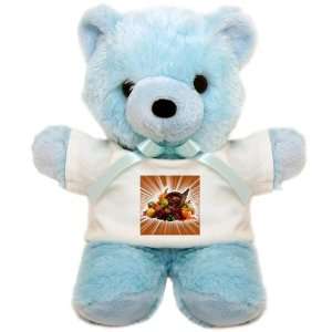  Teddy Bear Blue Thanksgiving Cornucopia 