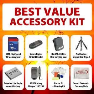 Value Accessory Kit Package For Sony MHS CM5 bloggie, MHS PM5 bloggie 