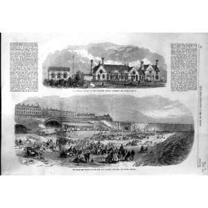   1864 RAMSGATE STATION EAST KENT LONDON MARGATE CHATHAM