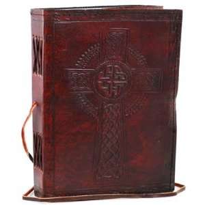  Celtic Cross Leather Blank Book Wiccan Wiccca Pagan 