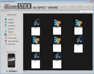 iPhone Spy Stick Data Recovery 3G 3GS 4 Software App  