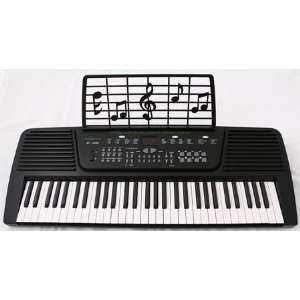  Elegance 61 Keys Black Electronic Keyboard: Musical 