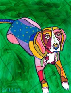   ART Original Painting Dog Heather Galler Modern Dogs Pop Art Paintings