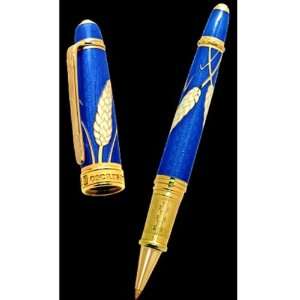  David Oscarson Harvest Sapphire Blue Rollerball Pen 