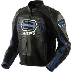    Shift Racing Octane Leather Jacket   2X Large/Blue Automotive