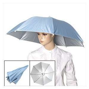   Head Band 17 Long Handfree Baby Blue Umbrella Hat: Home Improvement