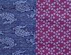 Two Sided Small Size  Tetsu Araiso Motif Furoshiki Cotton Japanese 