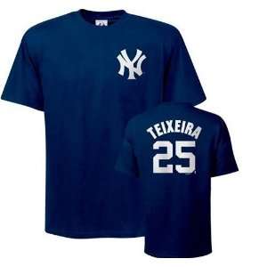  Mark Teixeira #25 New York Yankees Name and Number T Shirt 