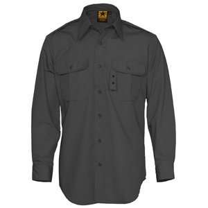  Tactical Dress Shirt, Battle Rip, L/S, Black, Size XL Long 