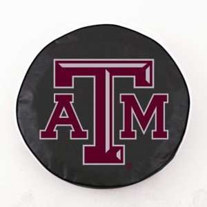  Texas A&M Aggies Black Tire Cover, Small: Sports 