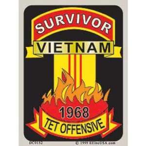  Survivor Vietnam Tet Offensive 1968 Sticker Automotive