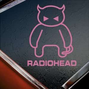  Radiohead Rock Band Devil Logo Pink Decal Window Pink 
