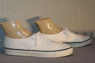   NOS WHITE NAVY STRIPE KEDS NEW TENNIS CANVAS SNEAKERS DECK Shoe  