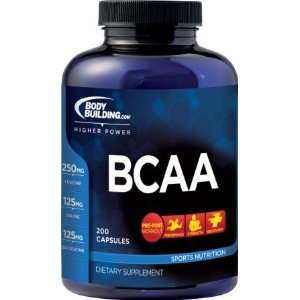  Bodybuilding BCAA   200 Capsules: Health & Personal 