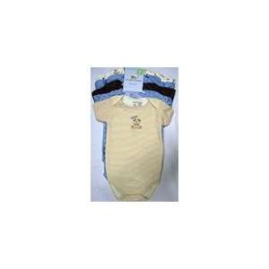    Luvable Friends Baby Boys 5 Pcs. Soft and Cute Bodysuits: Baby