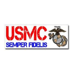 USMC Semper Fidelis   Marines   Window Bumper Laptop 