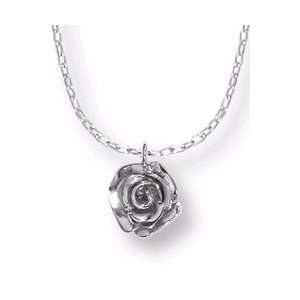  Boma Sterling Silver Rose Necklace: Boma Silver: Jewelry