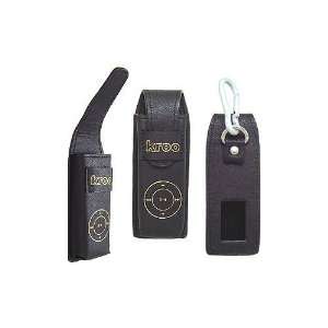  Kroo Laguna Apple iPod Shuffle Leather Case   Black 