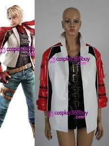 Tekken 6 Leo jacket and coat and scarf Cosplay Costume  