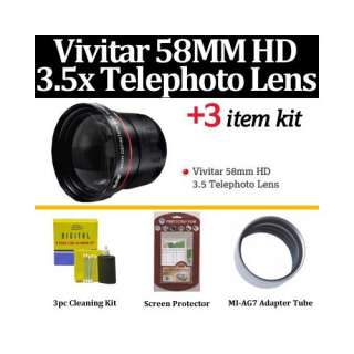  Vivitar High Definition 3.5X Telephoto Lens For Panasonic 