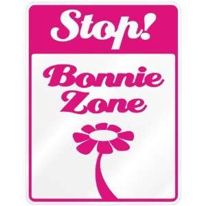    New  Stop  Bonnie Zone  Parking Sign Name