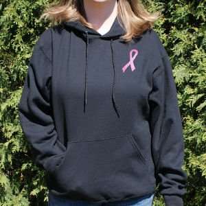   Pink Ribbon Breast Cancer Hooded Sweatshirt