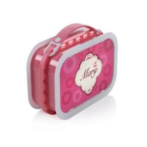  Personalized Love Birds Lunch Box   Pink