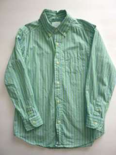 The Childrens Place Boy Spring Green Pin stripe Dress Shirt & Pant 