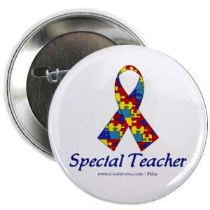  Special Teacher Button Autism 2.25 Button by  