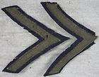 Pair of 1940’s Wool WWII Military US Army Sergeant Stripe Patch