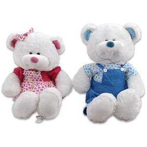  Plush Dress Teady Bear 18.5 2 Assorted Case Pack 24