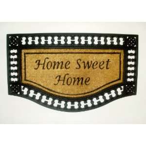  Home Sweet Home Interlock Border   Grill Mat with Brush 