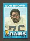 1971 Topps Football #16 Bob Brown Los Angeles Rams NM