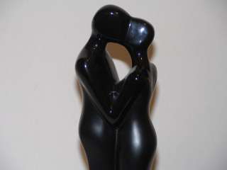 Black Art Nouveau Statue Figurine, H T  