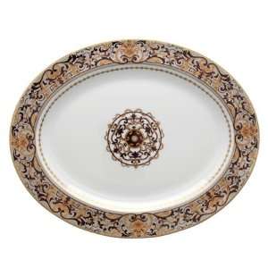  Bernardaud Boulle Oval Platter 13 In