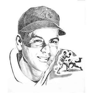  Lou Bourdeau Cleveland Indians Lithograph: Sports 