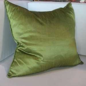  Orissa Contemporary Silk Accent Pillow Apple Green   MOTIF 