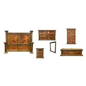  Six Piece Copper Bedroom Set   King Size Bed: Home 