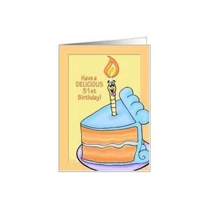  Tasty Cake Humorous 51st Birthday Card Card Toys & Games