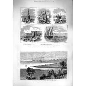  1880 BRADING HAVEN ISLE WIGHT OBELISK ALEXANDRIA YORK 