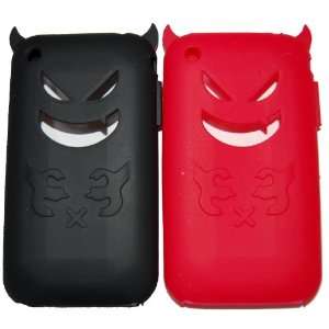  KingCase Ipod Touch 2G 3G Soft Silicone Devil 2 Pack of Cases (Red 