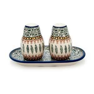   Polish Pottery Tuscany Salt & Pepper Shakers with Tary: Home & Kitchen