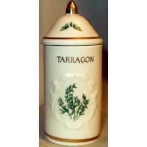  Tarragon Botanical Spice Garden Porcelain Spice Jar with 