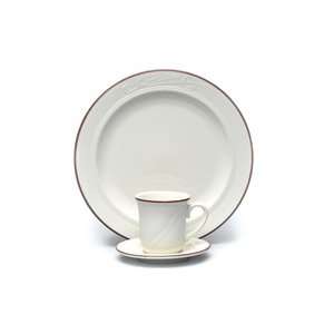 Homer Laughlin Lydia Maroon 7 1/4 Creamy White / Off White China 