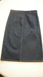 Ladies Junior size 1 Dark Denim Blue Jean Skirt GAP  
