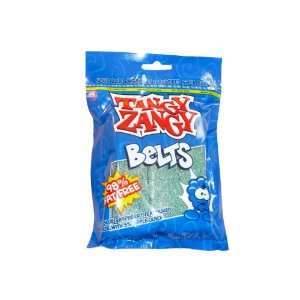 Tangy Zangy Sour Blue Raspberry Belts 160g (5.6oz):  